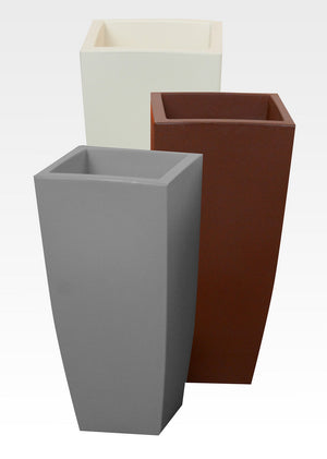 vaso home quadro 40x40xh90 cm pietra 42903