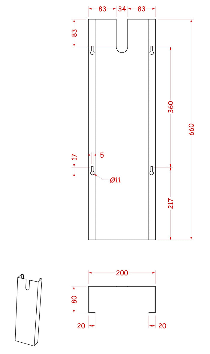 Carter di Copertura per Lavandino da Giardino Belfer 42/PRL/C Ruggine