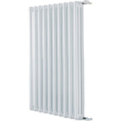 Radiatore tubolare 6 elementi in acciaio bianco 3 colonne H40 cm DL Radiators COMO