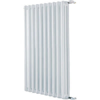 Radiatore tubolare 6 elementi in acciaio bianco 3 colonne H40 cm DL Radiators COMO