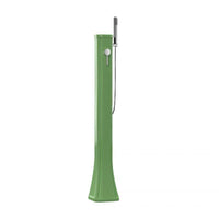 Doccia Solare Bassa Happy Go 23Lt In Polietilene Con Rubinetto E Doccetta Mobile Colore Verde Chiaro Cv-Hg180/6018