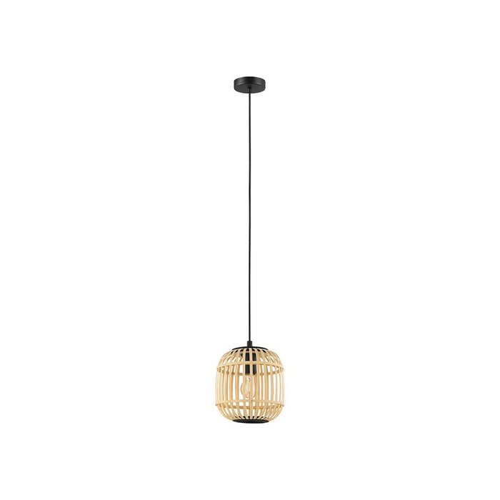 Lampadario Contemporaneo Bordesley Piccolo 1 Luce Acciaio Nero