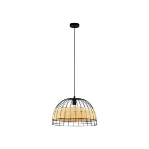 Lampadario Industrial Anwick 1 Luce Metallo Nero