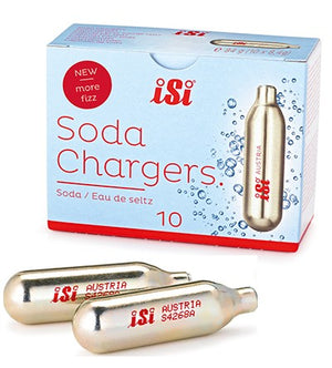 Soda Chargers - 10 capsule di soda, per acqua gassata, 84 g (confezione da 6)