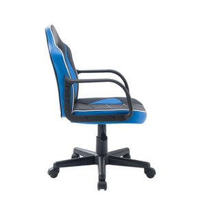 Assen - sedia gaming in pvc+pl e nylon nero e blu