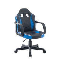 Assen - sedia gaming in pvc+pl e nylon nero e blu