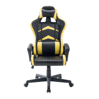 Jerez - sedia racing gaming in pvc e nylon nero e giallo