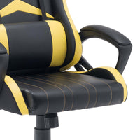 Jerez - sedia racing gaming in pvc e nylon nero e giallo