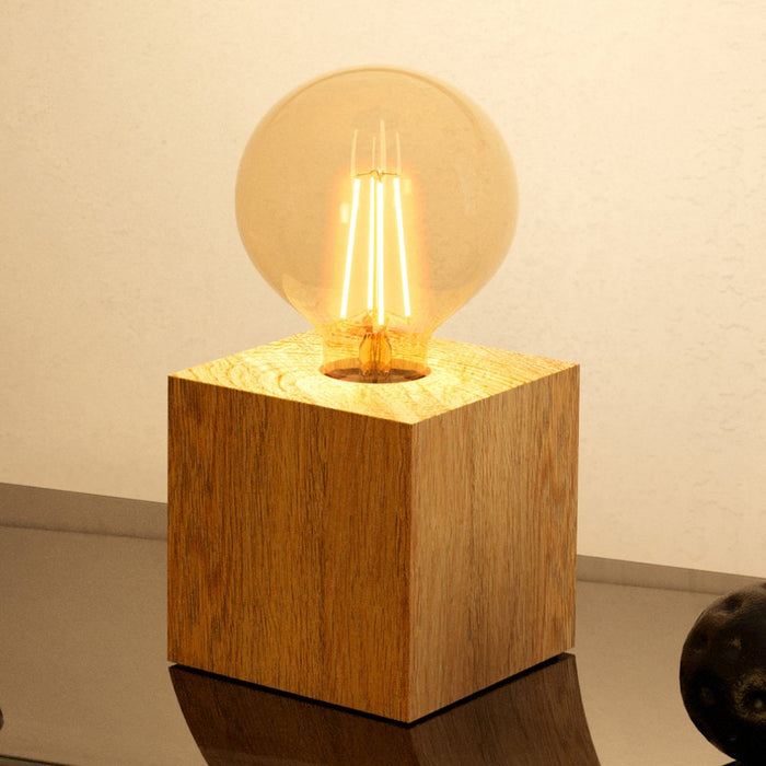 Lampada Da Scrivania Contemporanea Prestwick 2 1 Luce Legno Marrone