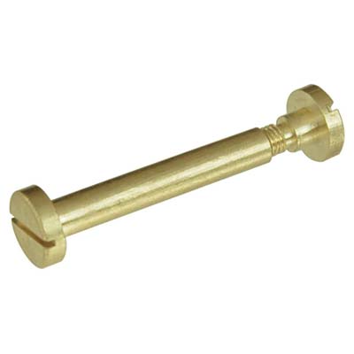 Vite giunzione mobili cannocchiale ottone oro lucido mm 6 vite m 5 mm 25 (50 pezzi) 