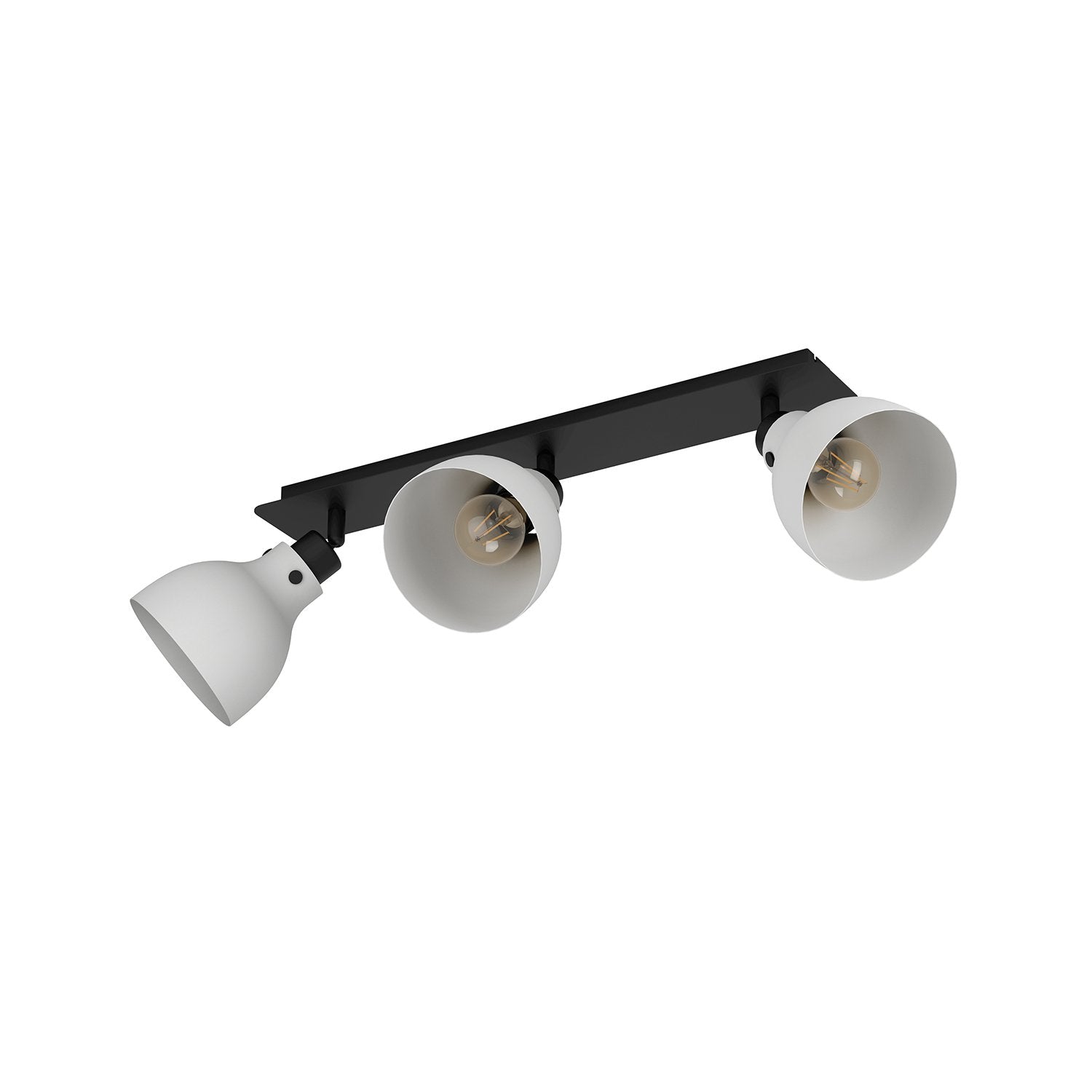 Spot Contemporaneo Matlock In Acciaio Grigio 3 Luci E27 40W Ip20