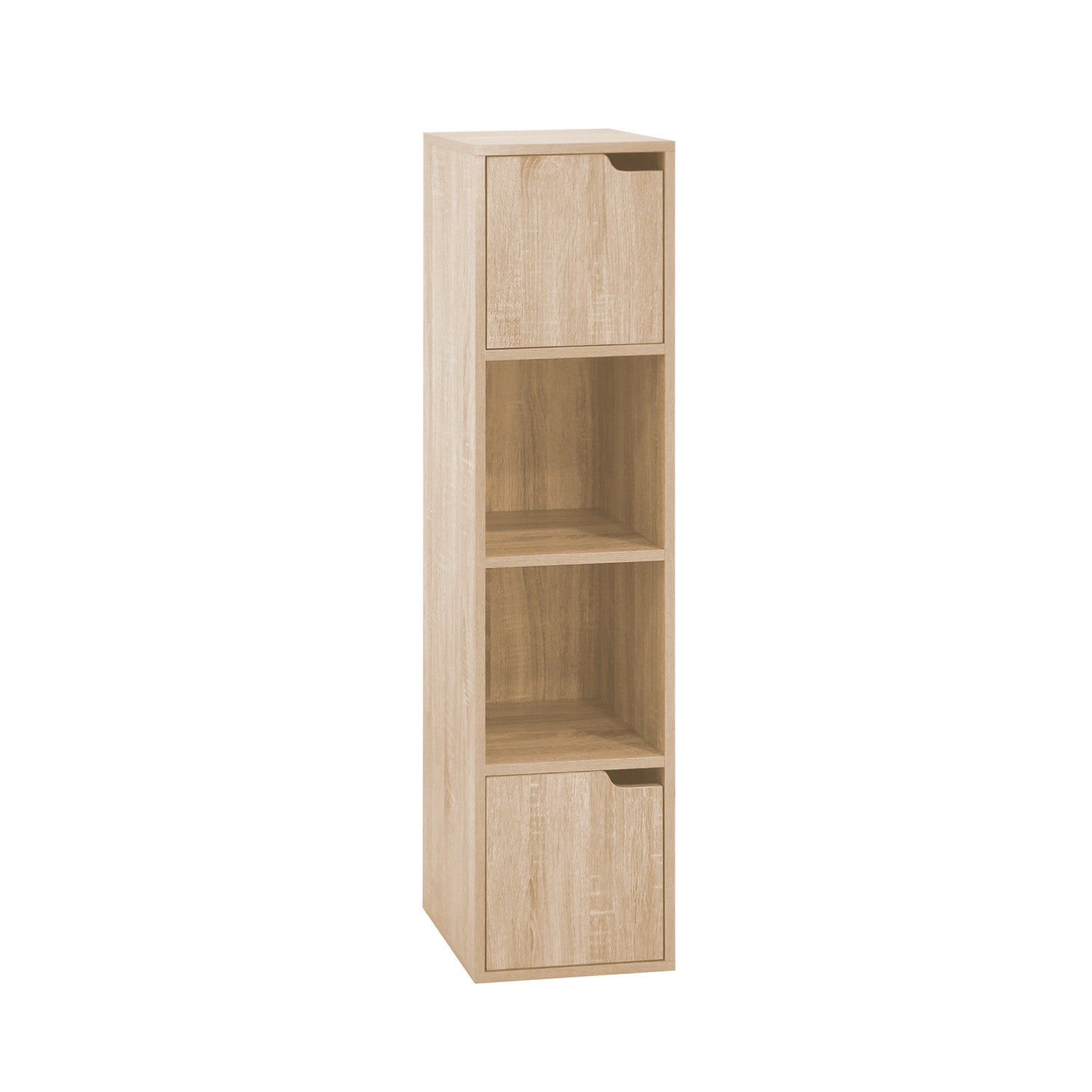 Miracle - libreria modulare in legno con 2 vani e 2 ante