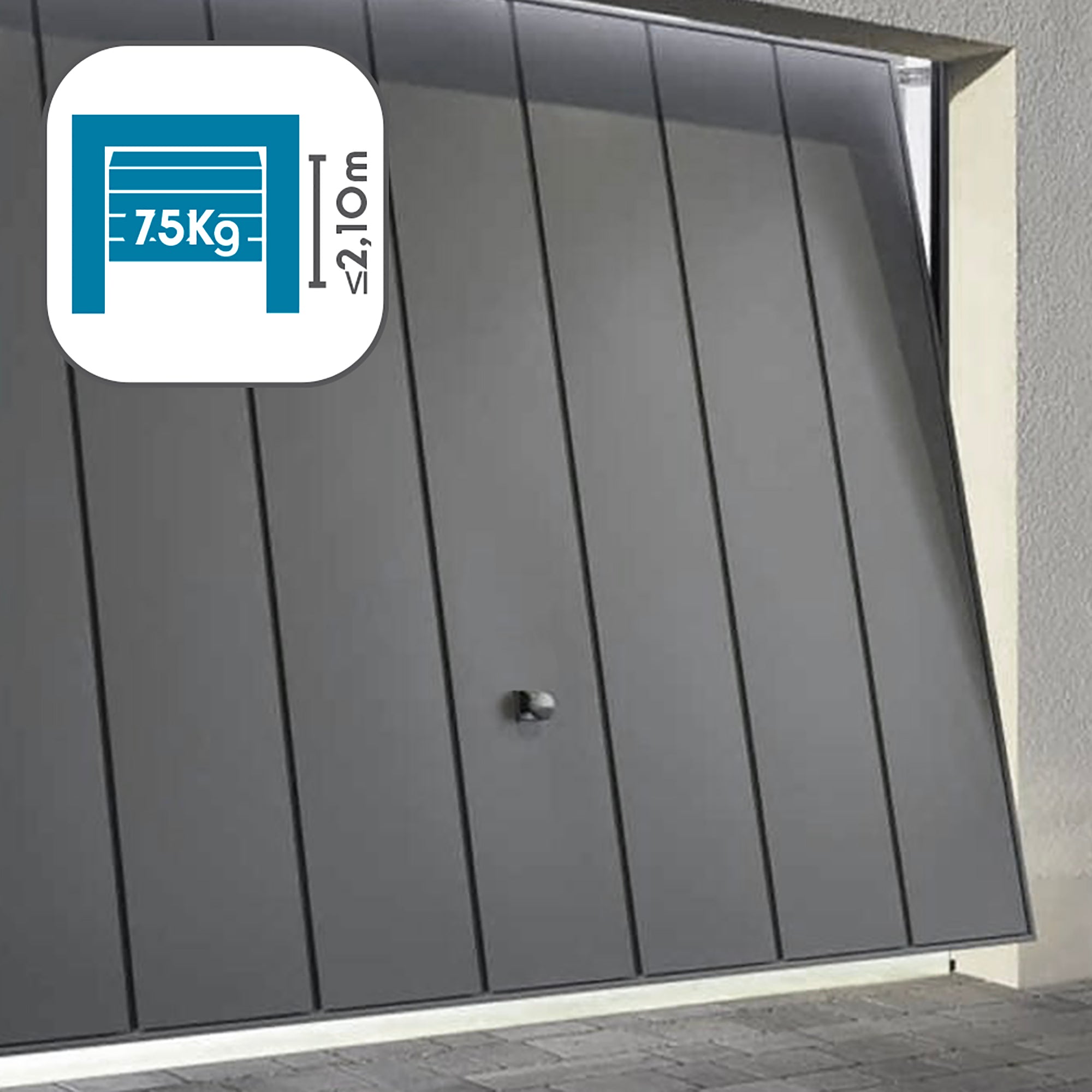 Motore per porta di garage Stromma 600 - Porte da 2,20 mt/h, 75 Kg. - Avidsen