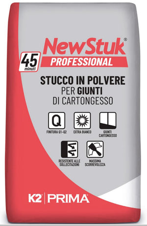 STUCCO PER CARTONGESSO PROFESSIONAL K2 KG. 5  PZ 4,0