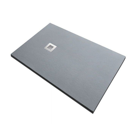 Piatto doccia in pietra SOLIDSTONE alto 2,8 cm - Grigio cemento RAL 7033 - Misura: 70x140 x 2,8