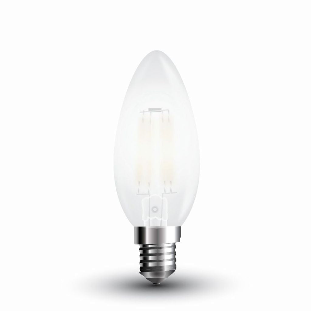 Bulbo LED - Filamento 4W E14 Candela di copertura del gelo 6400K