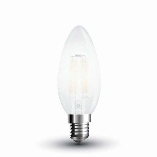 Bulbo LED - Filamento 4W E14 Candela di copertura del gelo 6400K