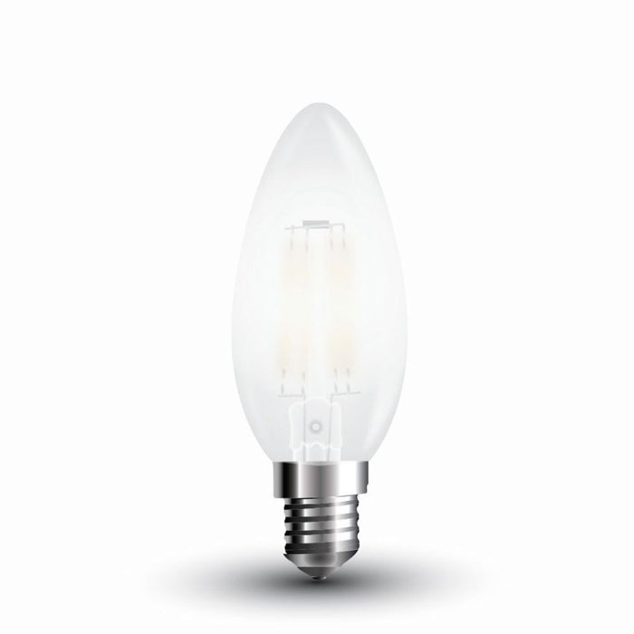 Bulbo LED - Filamento 4W E14 Candela di copertura del gelo 6400K