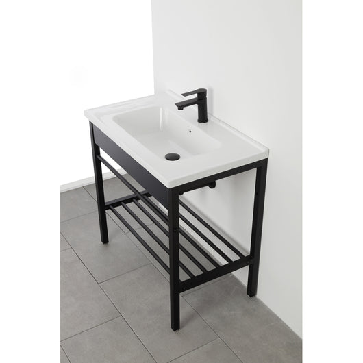 COMPOSIZIONE BAGNO MOBILE LAVABO IN METALLO 60x47x78cm+SPECCHIO BORG FERIDRAS 450100