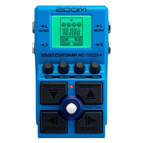 Multieffetto chitarra zoom multistomp ms 70cdr+ blue - 4515260029358