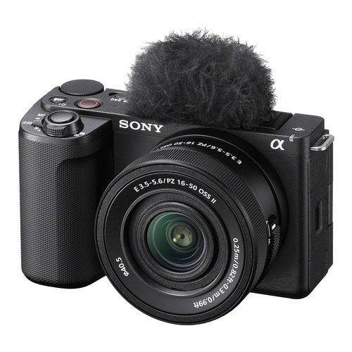 Fotocamera mirrorless sony zve10m2kb cec zv e10 ii  kit power zoom 16