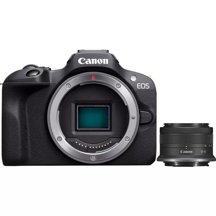 Canon eos r100 + rf-s 18-45mm f4.5-6.3 is stm kit milc 24,1 mp cmos 6000 x 4000 pixel nero - 6052C013