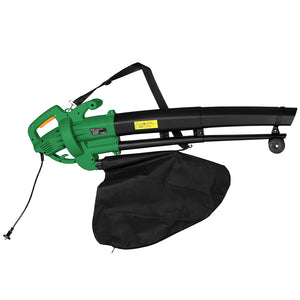 Aspirafoglie Elettrico Giardino 3 in 1 Trituratore Soffiatore Sacco Raccolta 45L