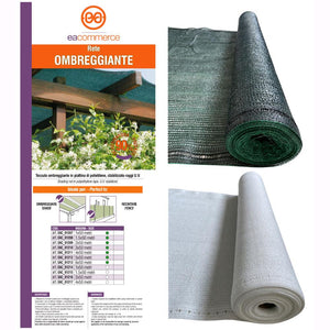 Telo Rete Ombreggiante Frangivista Frangisole BIANCA 3x100 Mt Schermatura 90%