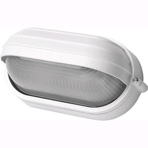 Plafoniera da Giardino PALPEBRA OVALE MAXI BIANCA 28x11,5x16,5 cm E27 IP44 in Scatola