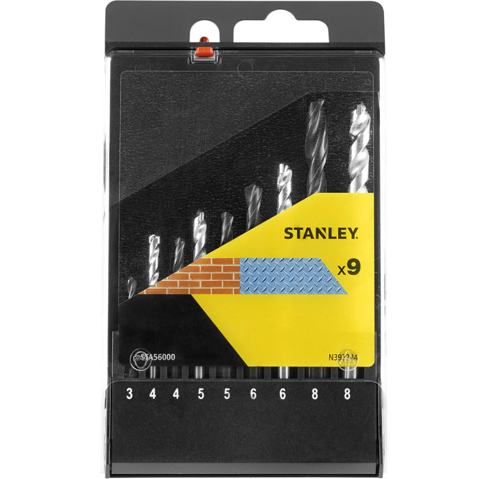 PIRANHA/STANLEY STA56000 (X56000) CASSETTA 9 PUNTE 5 HSS 4 ZINC. STANLEY PZ 1,0