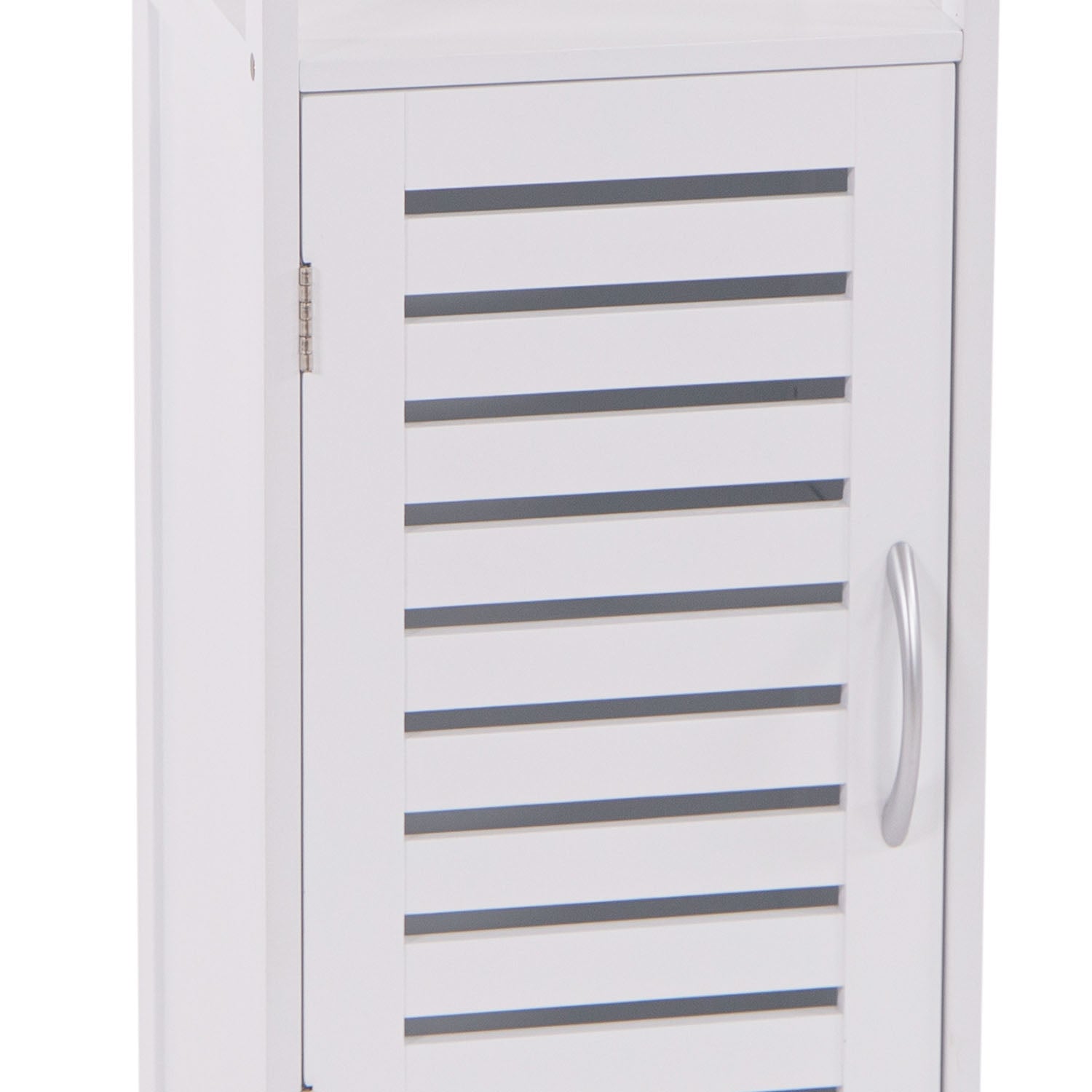 Adelaide - mobiletto multiuso con 1 ripiano e 1 anta - 30x30x96h cm bianco