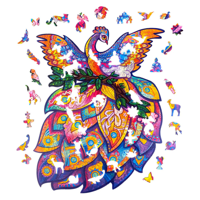 UNIDRAGON Puzzle in Legno 198 pz Fairy Bird Medio 25x32 cm 444687