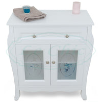 Mobile multiuso bianco opaco stile shabby chic