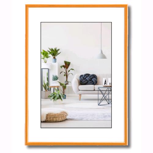 Cornice Foto Stampe Portafoto Quadro Minimal HOOKER PVC Colore ARANCIO 35x50 cm