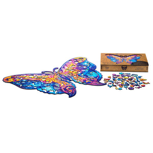 UNIDRAGON Puzzle Legno 700 pz Intergalaxy Butterfly Royal Size 60x44cm 444679