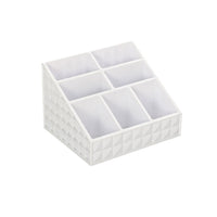 Organizer Portaoggetti Trucchi 7 Scomparti Bianco Smack