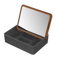 Organizer Trucchi e Cosmetici con Specchio Rettangolare Smack Colore: Grigio