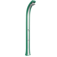 Doccia Tradizionale In Polietilene Spring Plus Con Miscelatore E Lavapiedi Colore Verde Scuro/Inox Cv-B125/6016-I