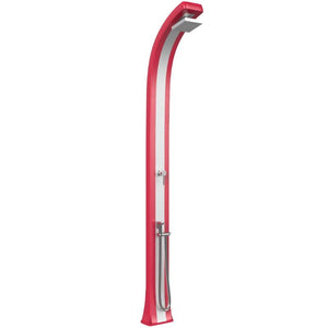 Doccia Tradizionale In Polietilene Spring Plus Con Miscelatore E Doccetta Mobile Colore Rosso/Inox Cv-B145/3027-I