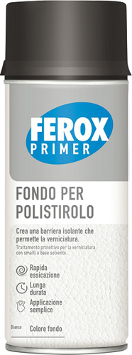 Fondo aggrappante primer spray polistirolo arexons 400ml (fondo bianco)