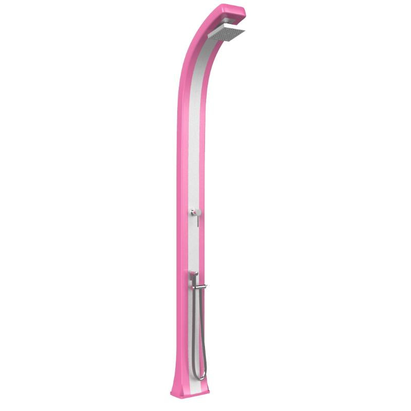 Doccia Tradizionale In Polietilene Spring Plus Con Miscelatore E Doccetta Mobile Colore Fuxia/Inox Cv-B145/4003-I