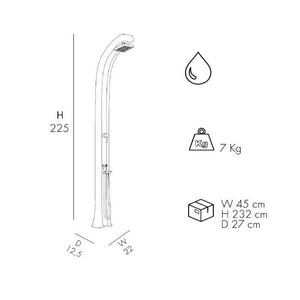 Doccia Tradizionale In Polietilene Spring Plus Con Miscelatore E Doccetta Mobile Colore Fuxia/Inox Cv-B145/4003-I