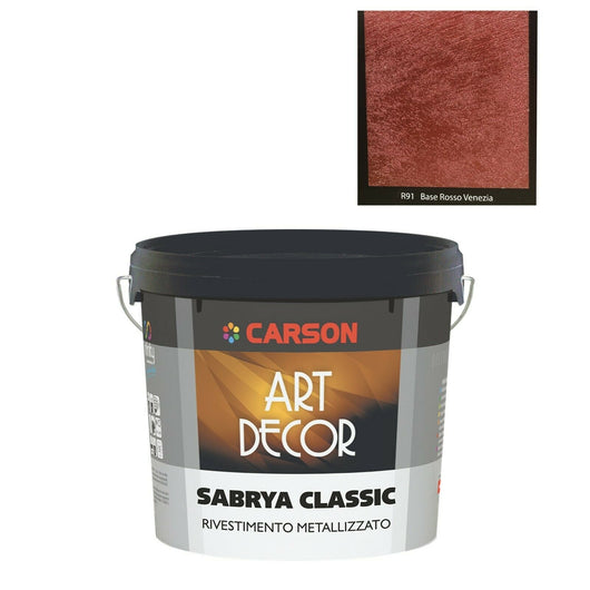 Sabrya Classic Decorativo effetto sabbiato metallico - Carson 2,5 Litri/Rosso Venezia