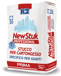 Stucco in polvere k2 new stuk cartongesso 5kg