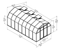 Canopia Hobby Gardener Doppio Strato Serra Da Giardino in Policarbonato 516X266X208 cm Verde 