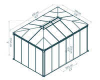 Gazebo Chiuso in Alluminio Ledro 3X4.3 m