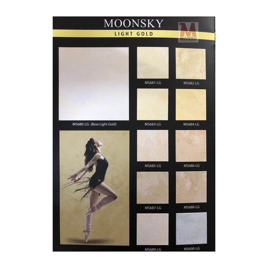 Carson Moonsky PITTURA DECORATIVA RIFLESSI METALLICI LAVABILE per muri porte ec 1 Litro/Light gold