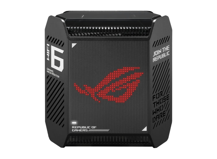 Asus rog rapture gt6 ax10000 aimesh 1 pack banda tripla (2.4 ghz/5 ghz/5 ghz) wi-fi 6 (802.11ax) nero 4 interno - 90IG07F0-MU9A10