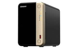 Qnap ts-264 nas tower intel® celeron® n5095 8 gb qnap qts nero, oro - TS-264-8G