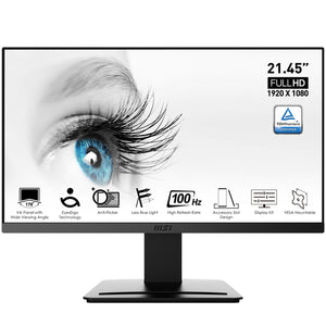 Msi pro mp223 monitor pc 54,5 cm (21.4") 1920 x 1080 pixel full hd led nero